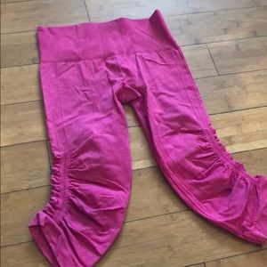 Hott Pink Crop Lululemon Leggings